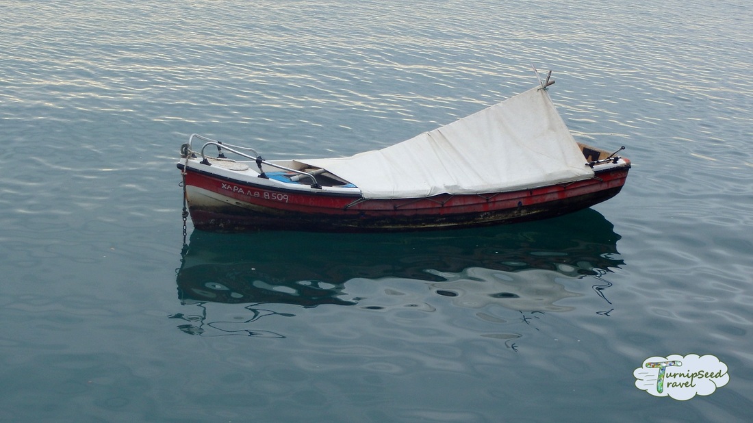 Traditional fishing boat in Thessaloniki 