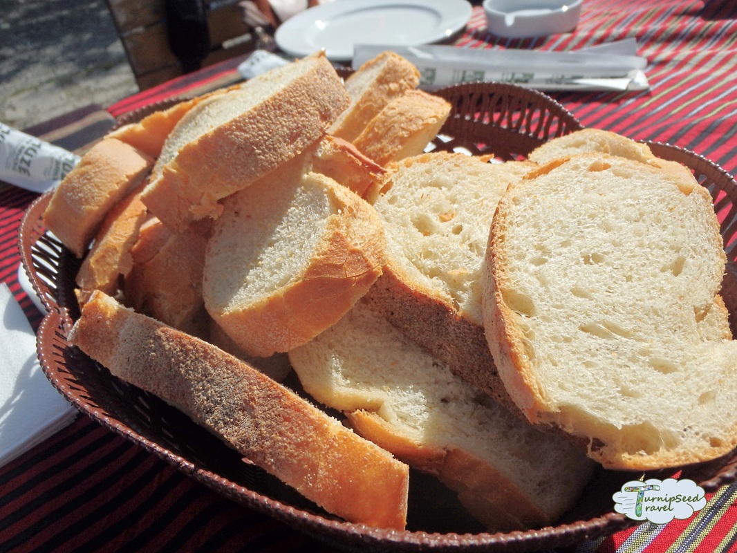 Sliced bread, cafe, Hagia Sofia, Trabzon