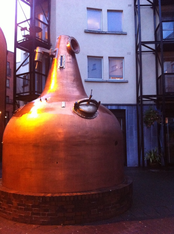 Outside Jameson distillery in Dublin