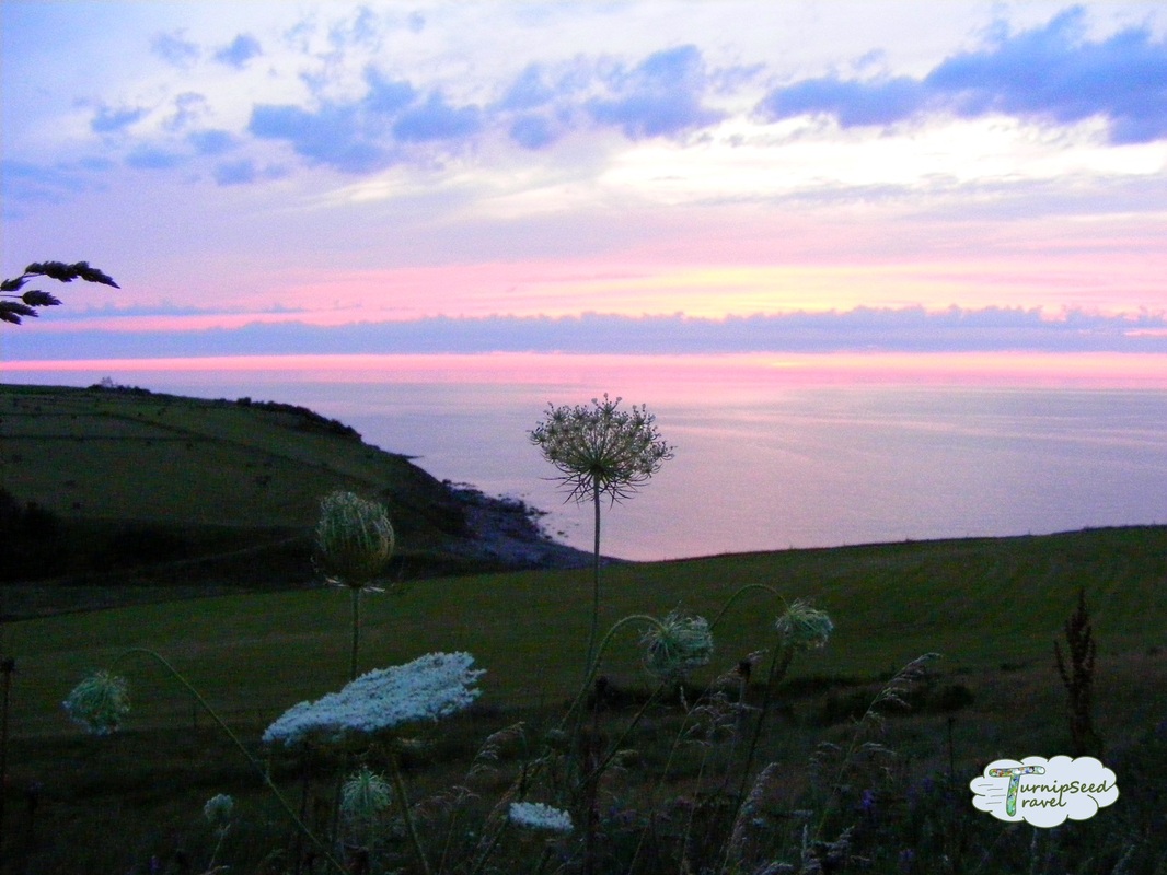 Sunset on Cape Breton Island. Nova Scotia's most scenic spots