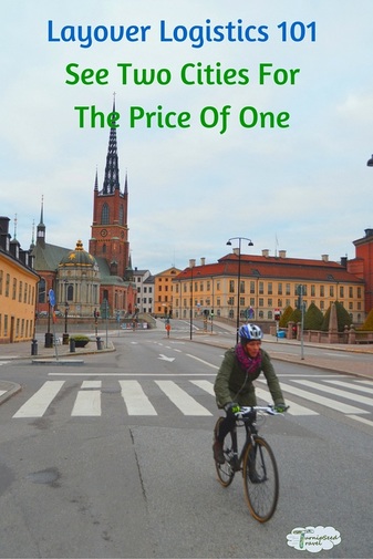 Image of a cyclist in Stockholm Picture