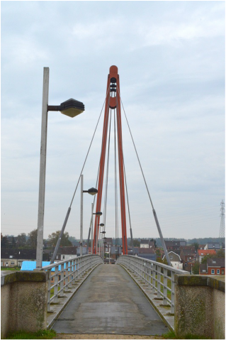 Footbridge honoring George Price Ville sur Haine Belgium 