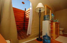 Bathroom Outdoor Shower LongPoint Eco Adventure TurnipseedTravel.com