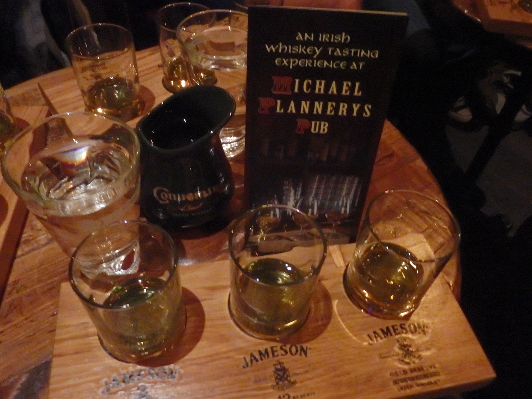 Whiskey tasting at Michael Flannery's Pub in Limerick