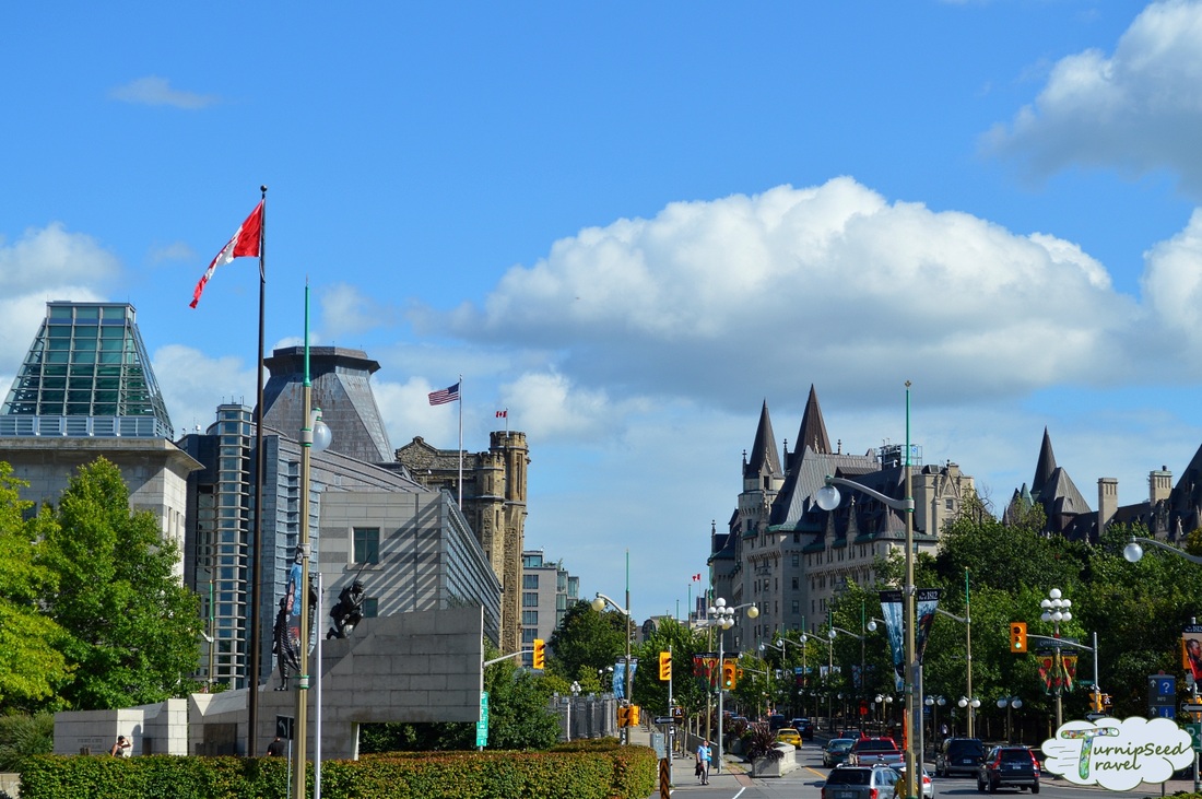 Business travel in Ottawa: Memorials in downtown Ottawa
