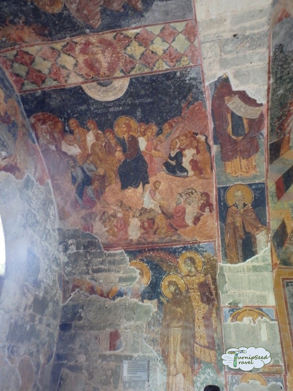 Damaged fresco Hagia Sophia Trabzon