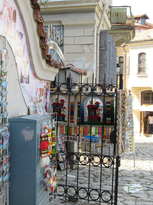Art on display in old town Plovdiv Picture