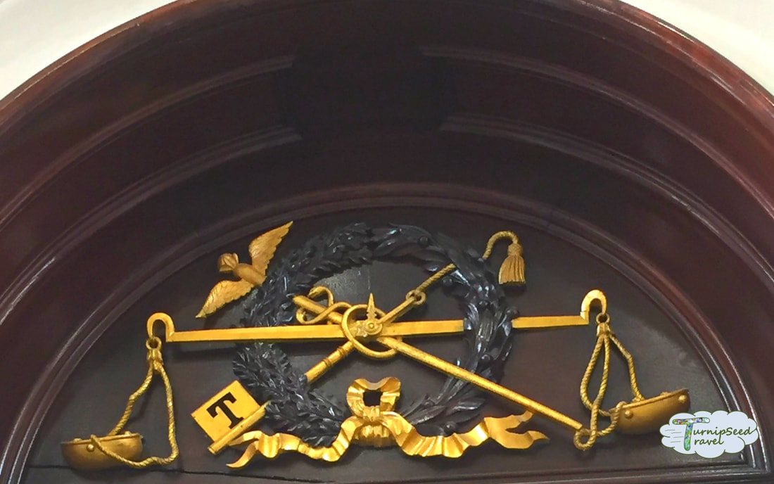 Architectural details at the Portland Maine Customs House