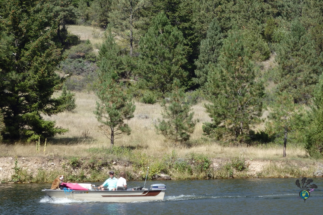 Gates of the Mountain Montana: People riding on a boat by parklandPicture