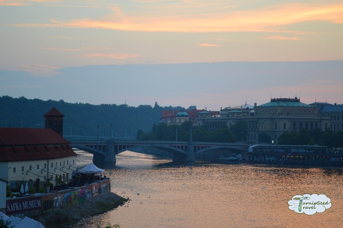 View of the Vltava River from the Charles Bridge Picture