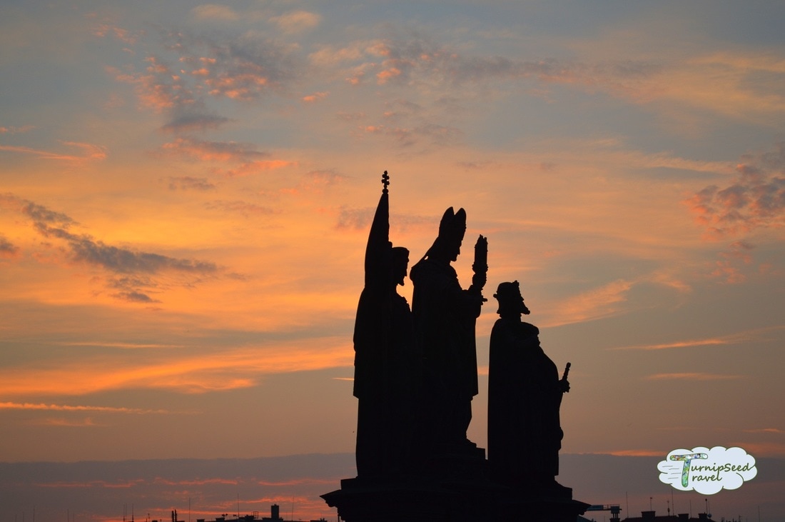Statues on Charles Bridge Prague