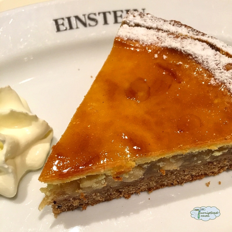 Apple cake from the Einstein Cafe. Picture