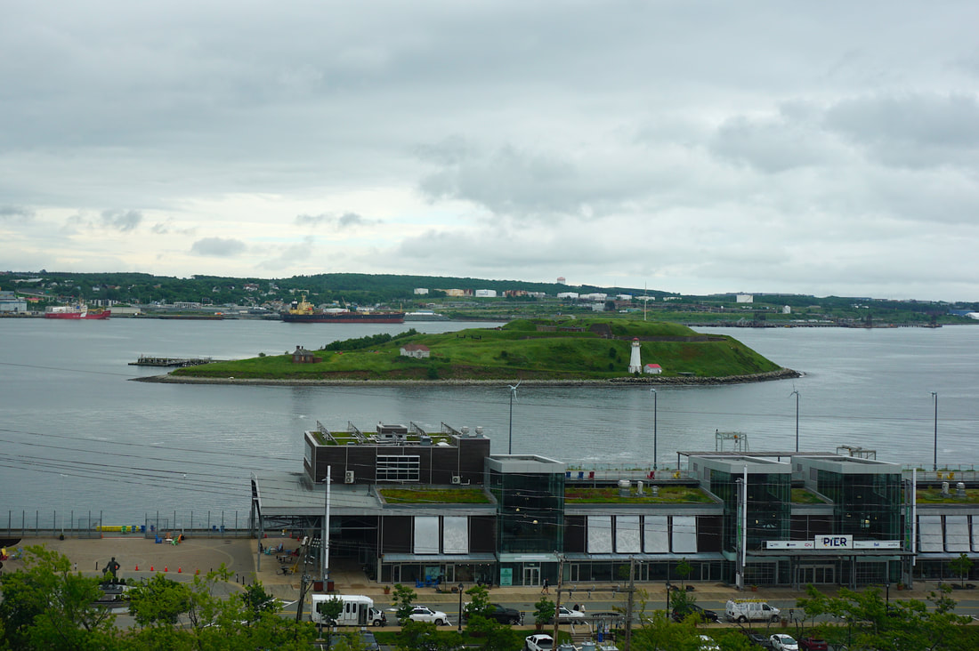 Georges Island as seen from land in Halifax 
