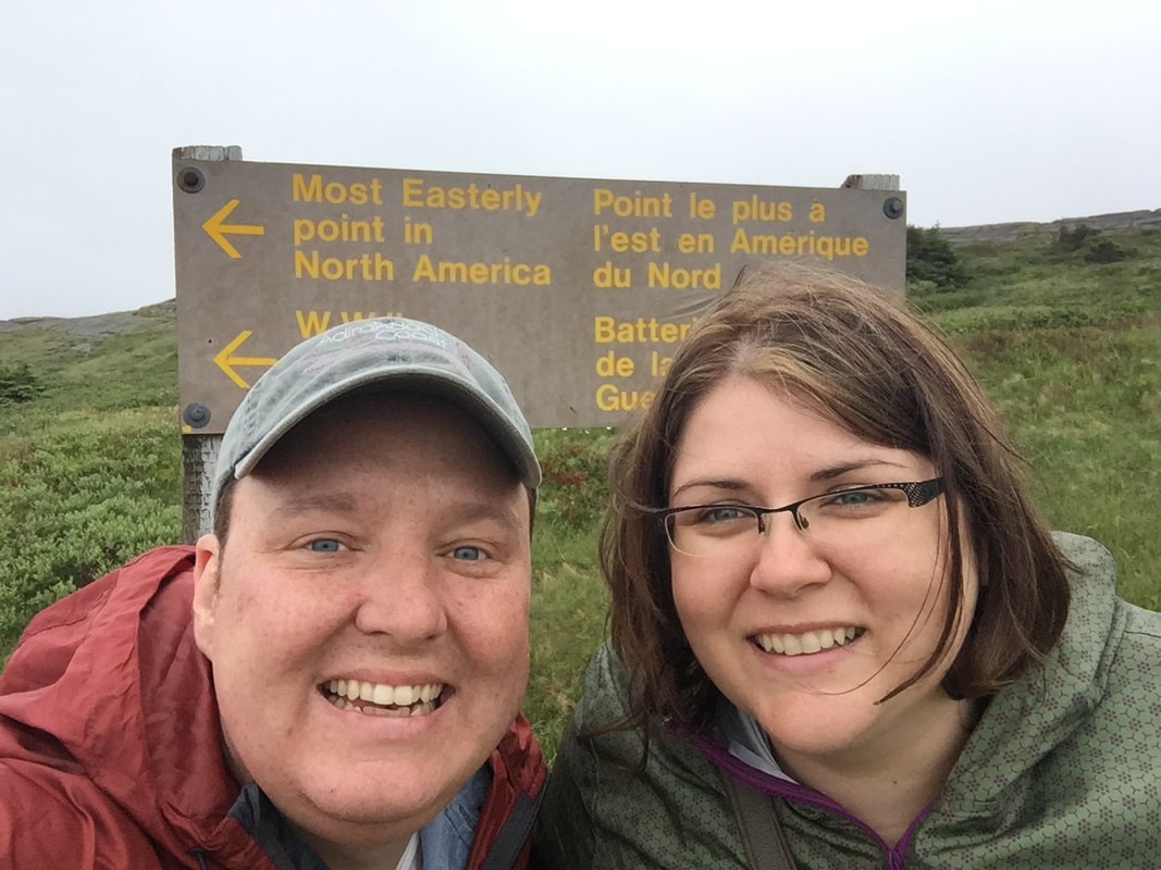 Ryan and Vanessa take a selfie at Signal Hill: newfoundland ferry from nova scotia Picture: Selfie of Ryan and Vanessa