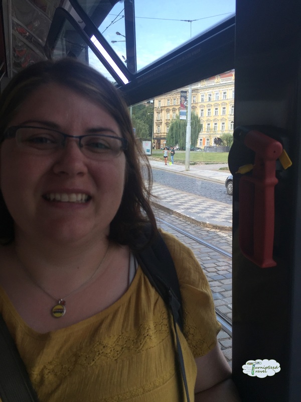 Riding the pram in Prague Picture