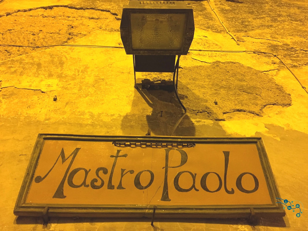 Pottery sign outside Mastro Paolo shop in Orvieto by TurnipseedTravel