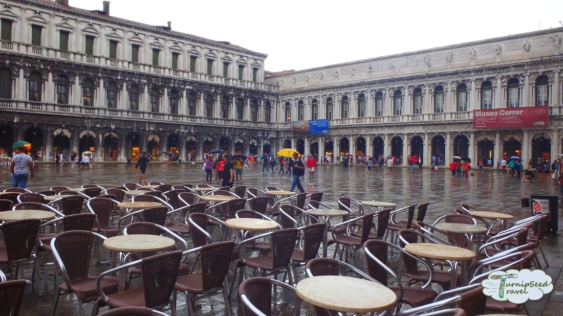 St Mark's Square in the rain Picture