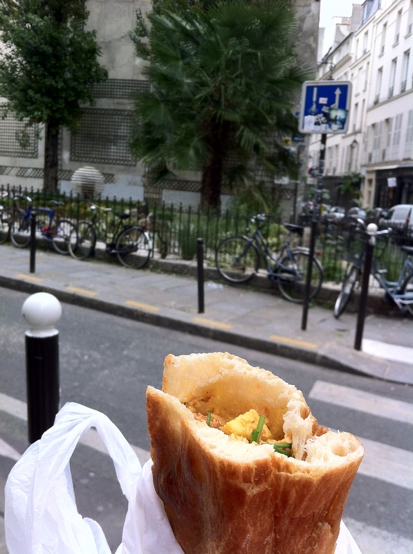 Cosi sandwich vegetarian Paris Rue de la Seine hot bread TurnipseedTravel.com