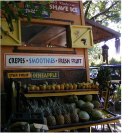 Smoothie stand in Hana 