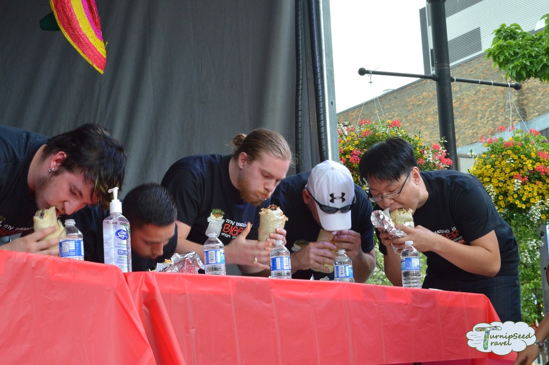 Burrito eating contest Fiesta London