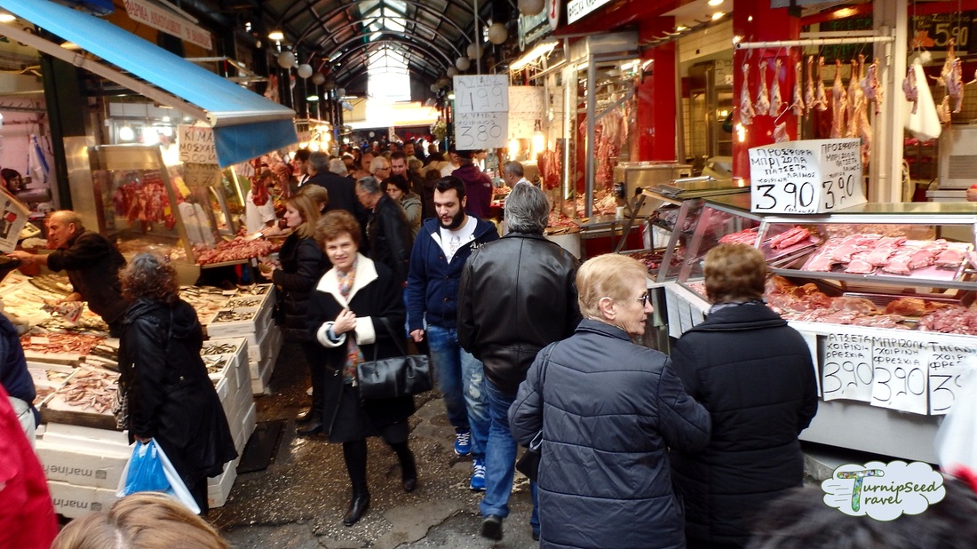 Thessaloniki meat market. 