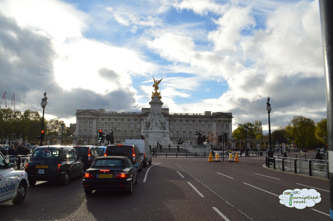 Roads around Buckingham Palace. 