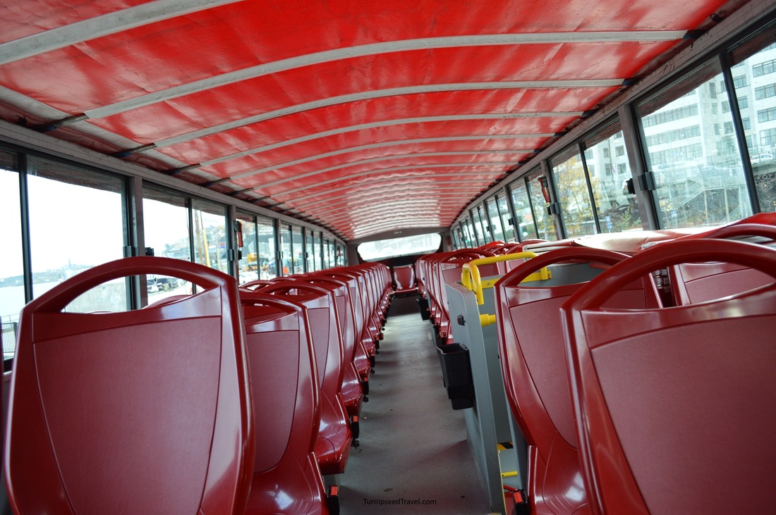 Budget travel value travel Stockholm Sweden Red Bus Hop on Hop off tour