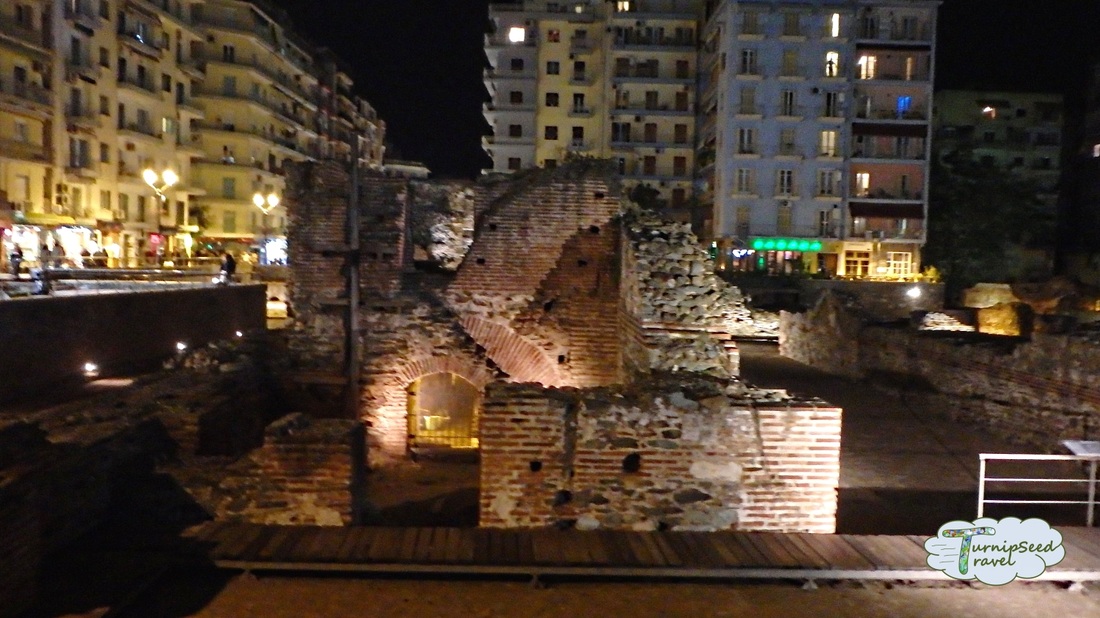 Byzantine ruins in Thessaloniki 