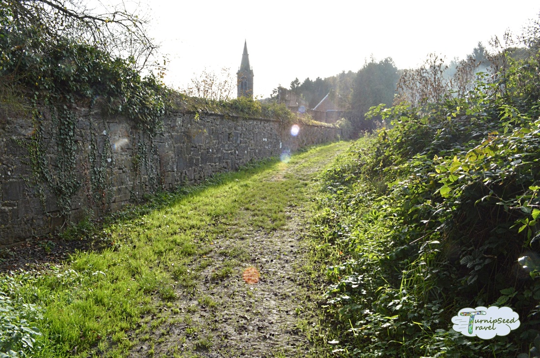 Approaching Aulne Abbey