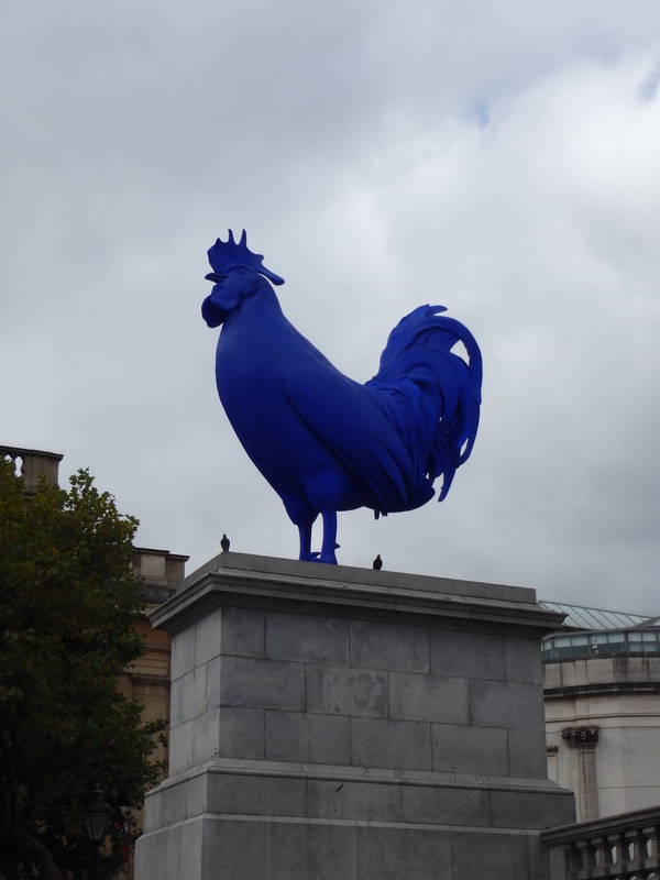 Giant Blue Chicken Trafalgar Square London 
