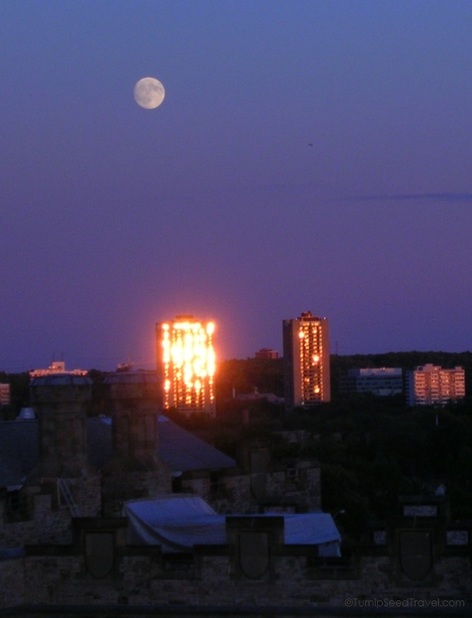 Ottawa Sunset and Full Moon turnipseedtravel.com