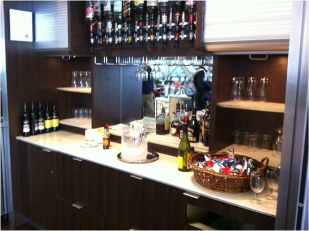 Bar in an airport lounge 