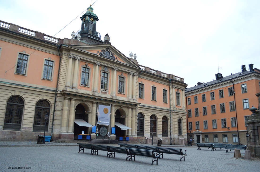 Budget travel value travel Stockholm Sweden Nobel Museum 