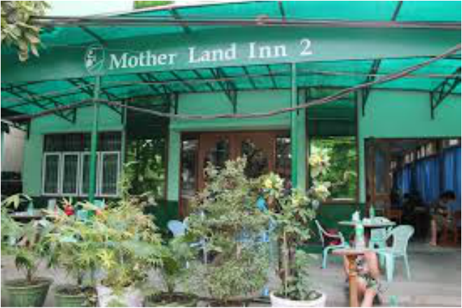 Motherland Inn 2 in Yangon exterior shot of guesthouse