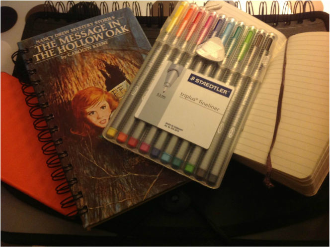 Staedtler fineliner pens and recover journals travel