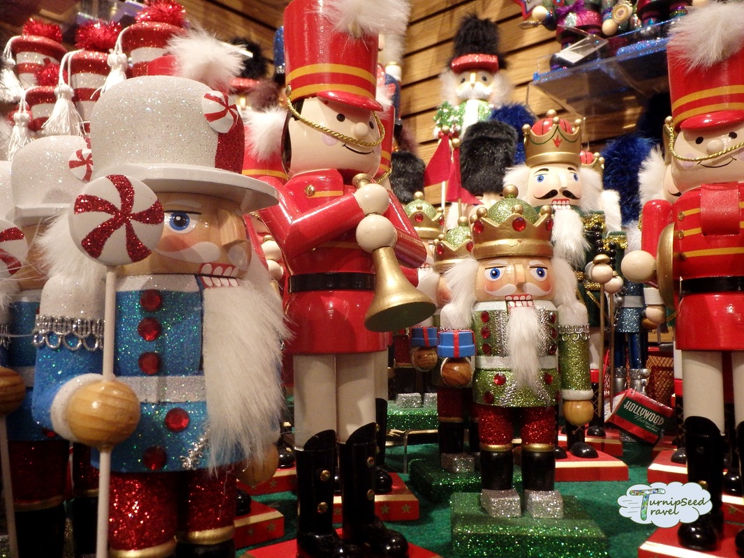 Christmas nutcrackers and soldiers at Bronner's Christmas Wonderland