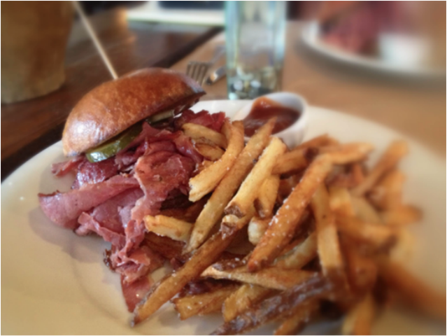 Montreal Smoked Meat Sandwich at Boca Hyde Place