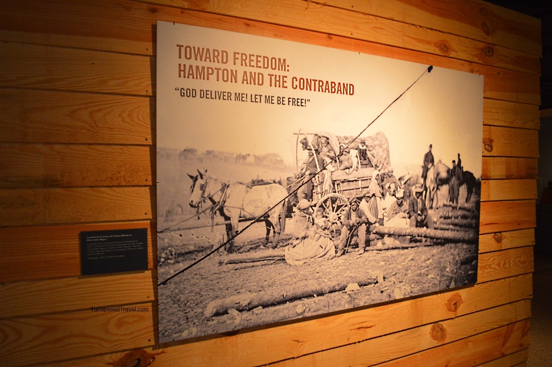 Hampton History Museum Virginia Steampunk Travel TurnipseedTravel.com Fort Monroe Contraband Slaves 