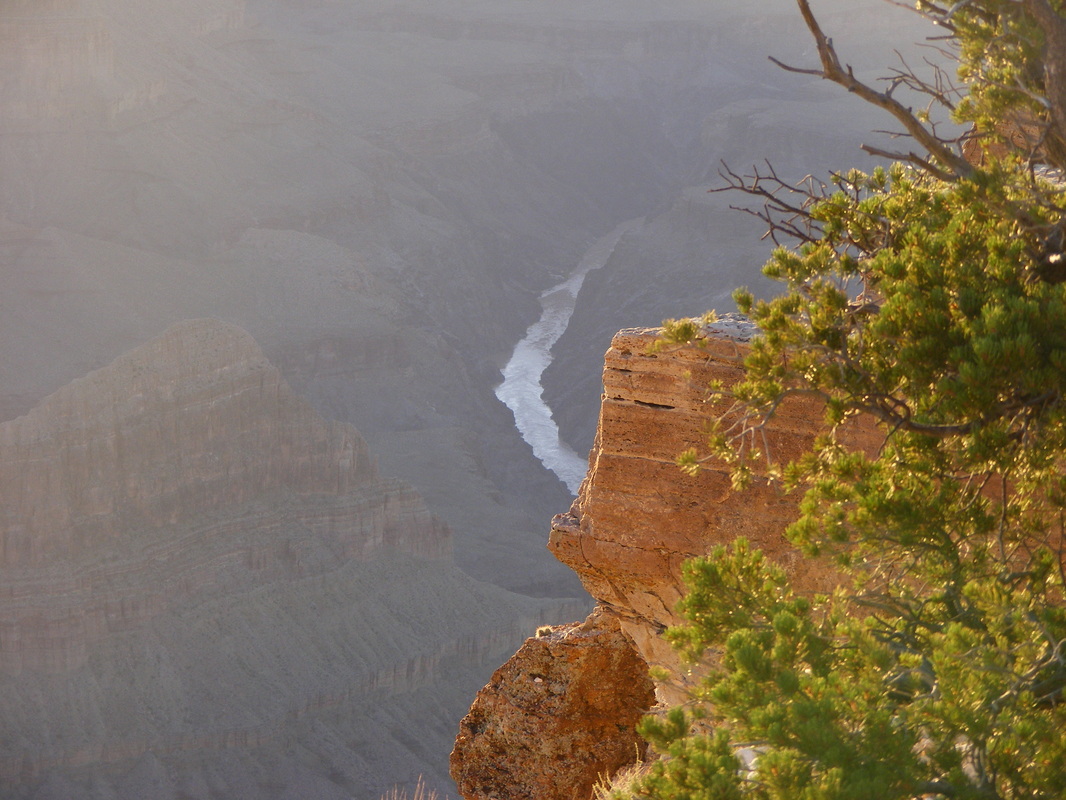 Grand Canyon with a view down to the river Picture