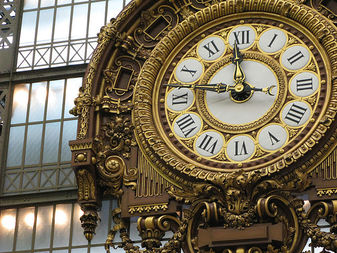 Ornate clock at the Musee D'Orsay Picture