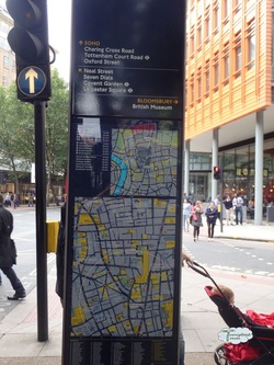 Street map on the corner of London Picture