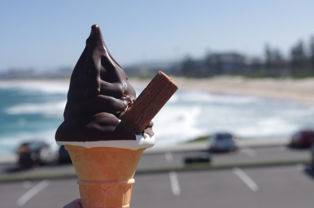 Chocolate dipped ice cream by the shore in Daytona Beach: Best DessertsPicture