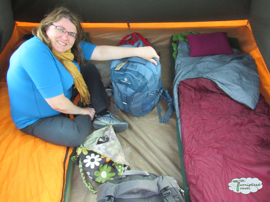 Botswana safari camping inside of tent Picture