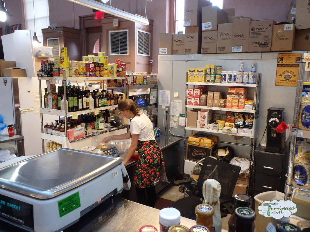 Interior of an Italian foods booth at Eastern Market Picture