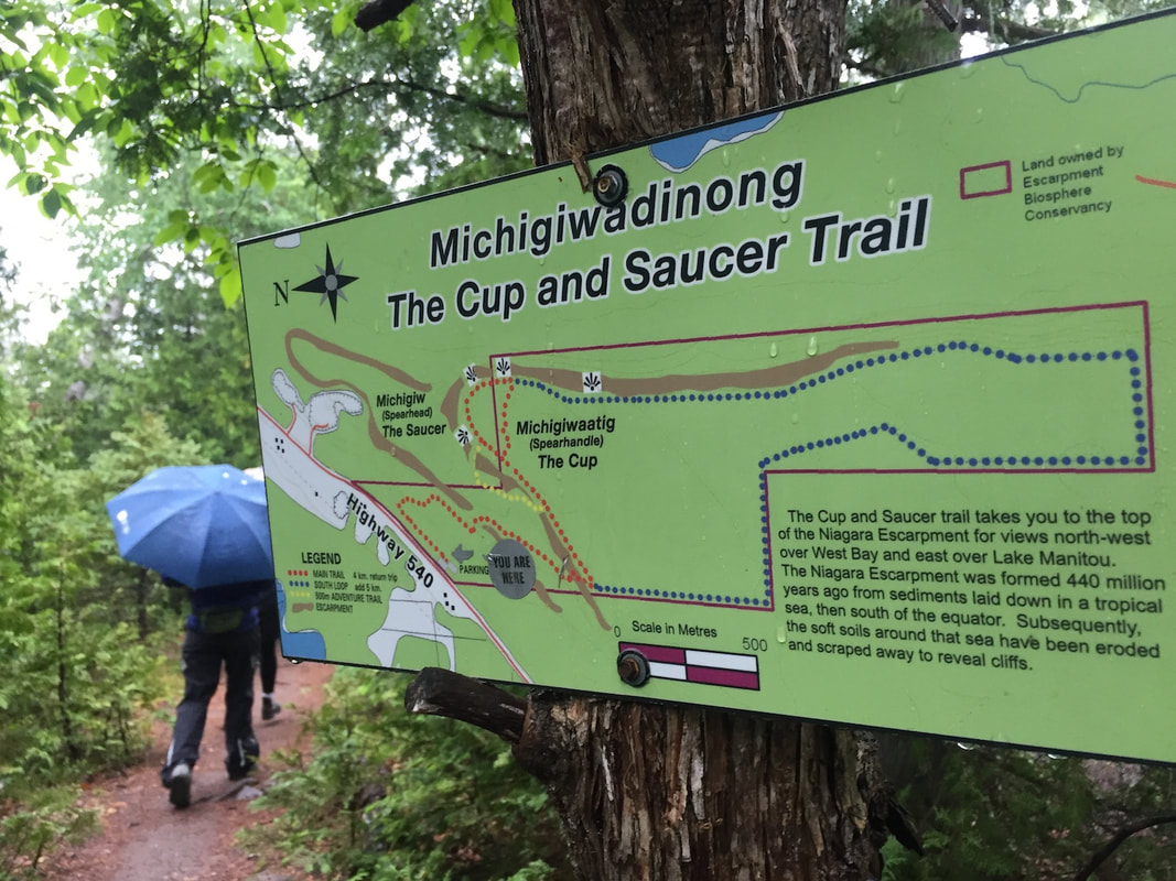Photo of the trail map.