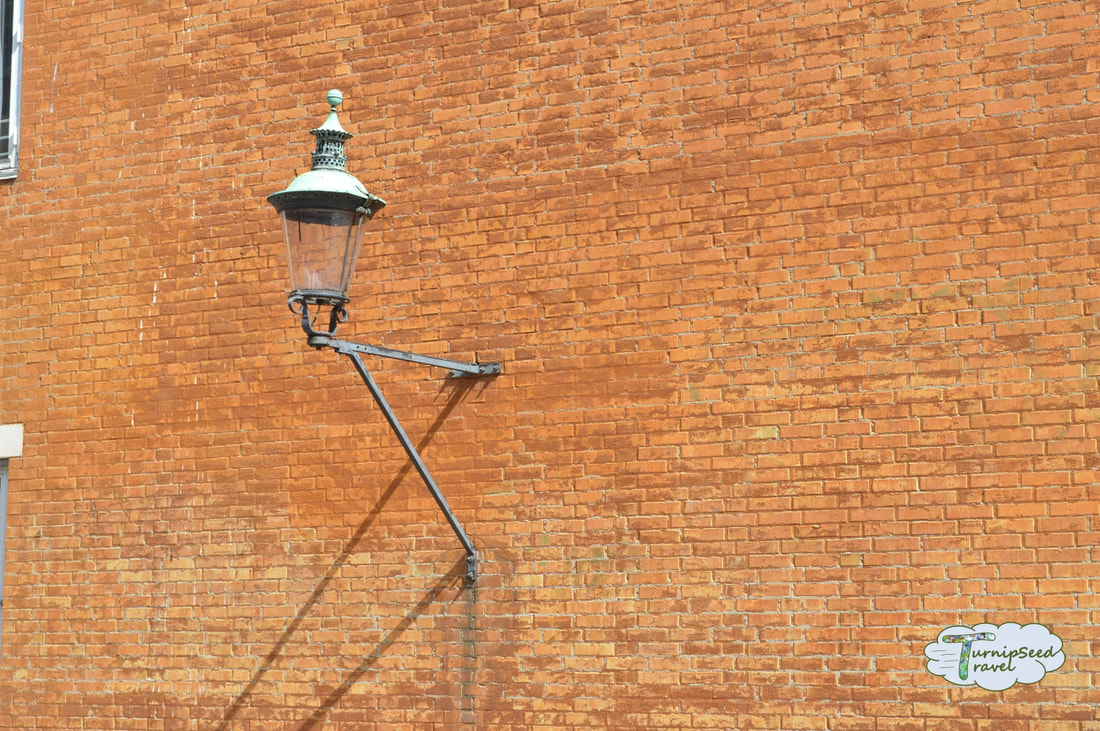 Architectural details on a Copenhagen lamp post Picture