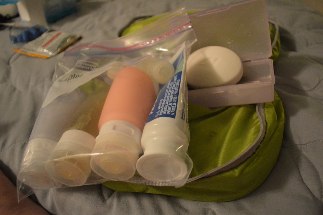 TSA carry on rules, airline toiletries, and bath bombs.