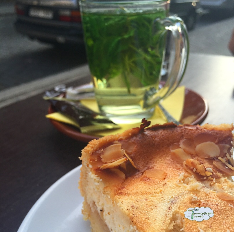 Berlin food tour: A slice of apple cake and a mug of peppermint teaPicture