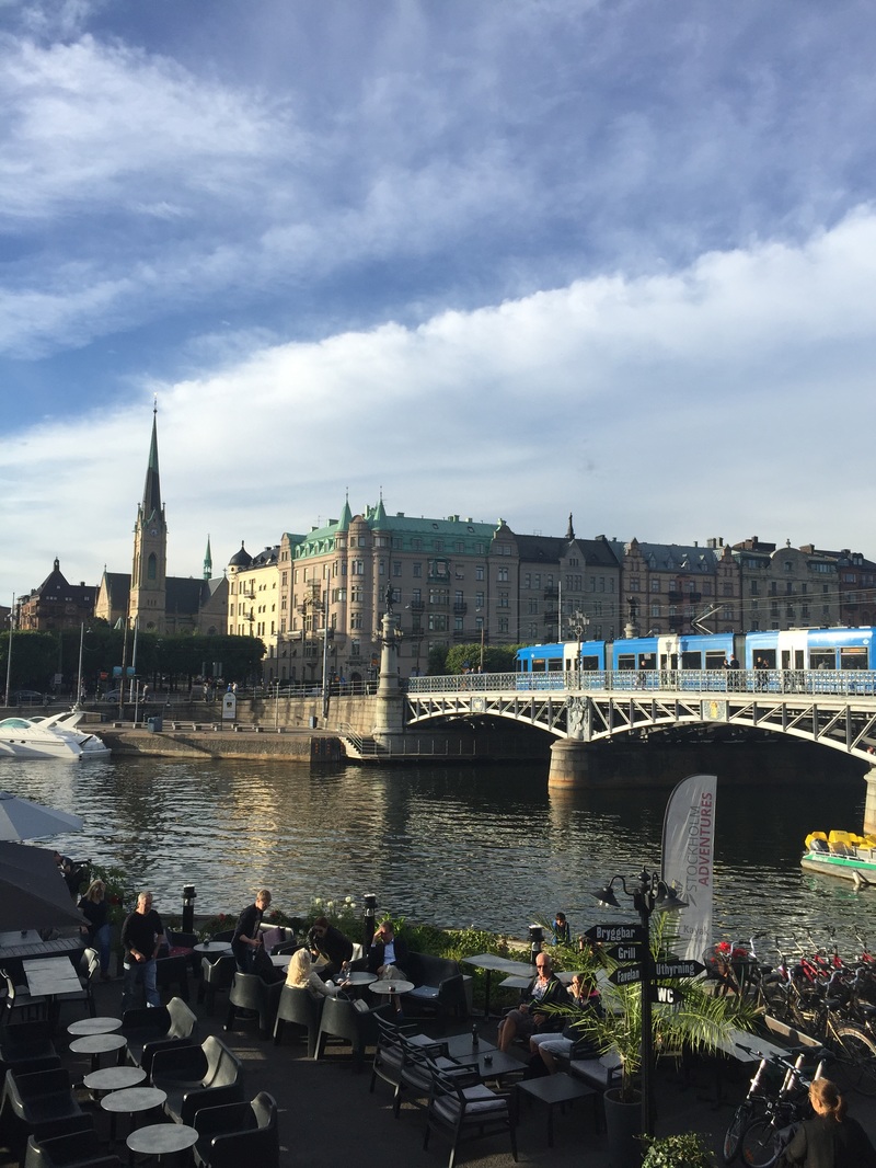 Waterside buildings in Stockholm