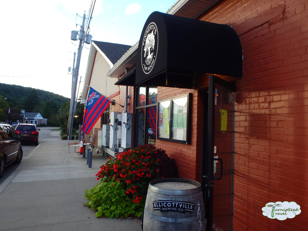 The outside of Finnerty's Tap Room, which serves Ellicottville Brewing Company beer